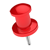 red drawingpin